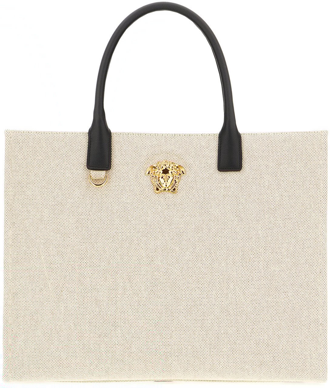 Versace Versace Sand canvas La Medusa shopping bag Neutraal