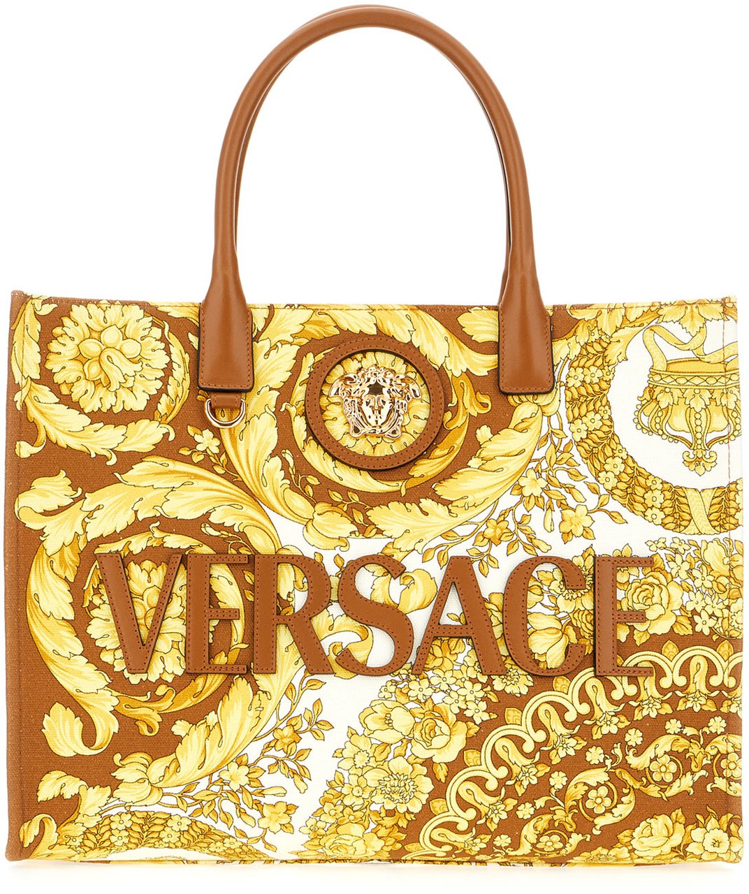 Versace Versace Printed canvas shopping bag Divers