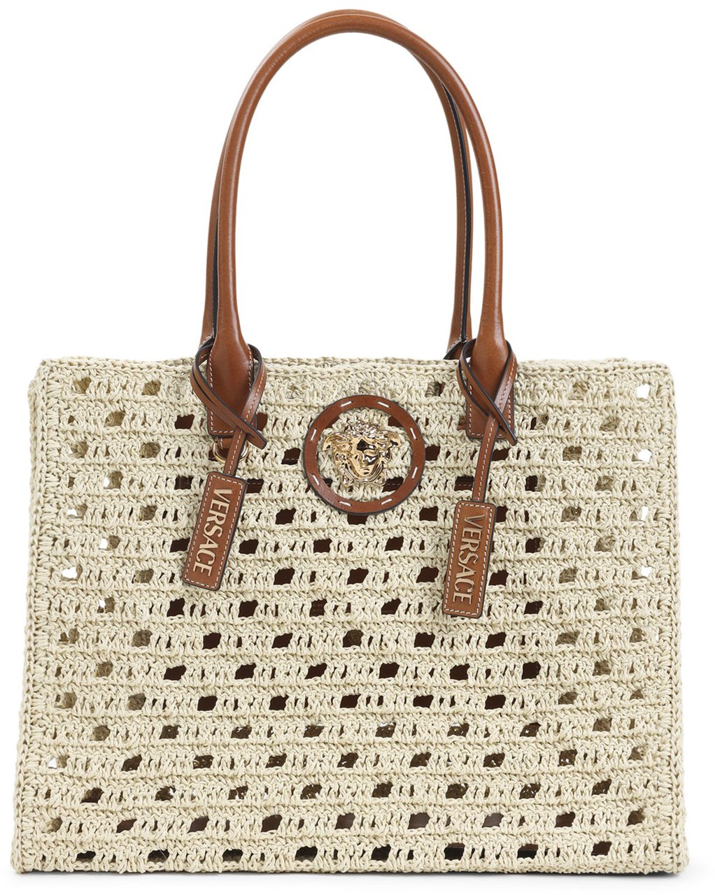Versace Versace Rafia Large Tote Bag Divers