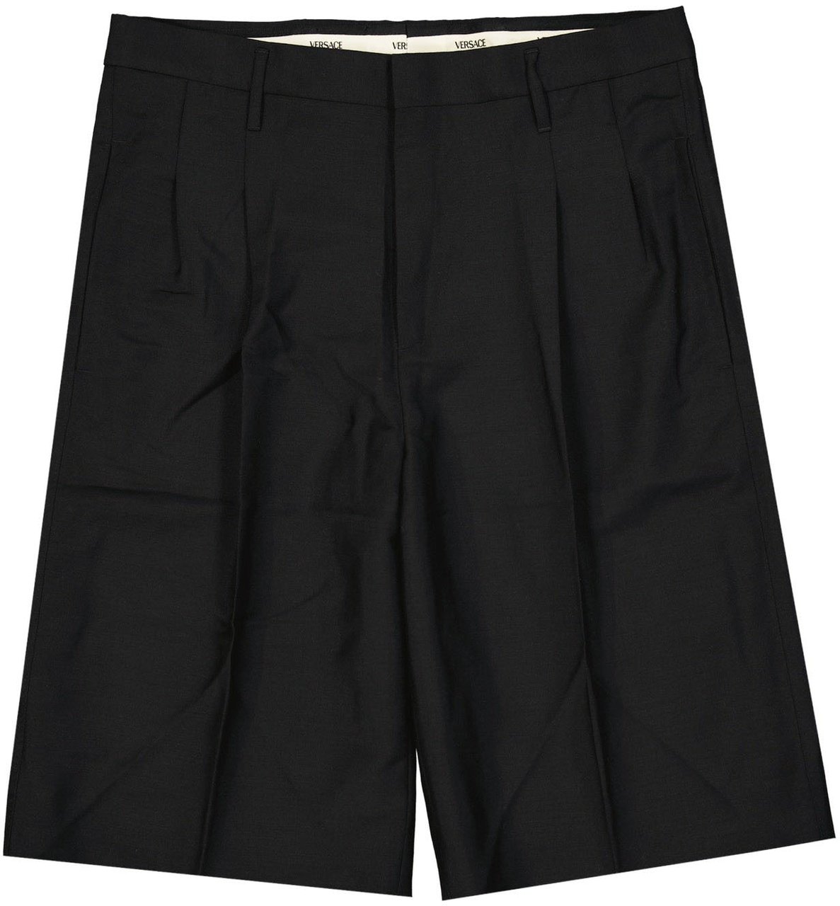 Versace Versace Wool Classic Shorts Zwart