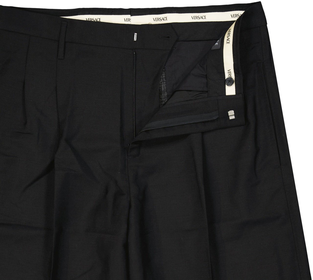 Versace Versace Wool Classic Shorts Zwart