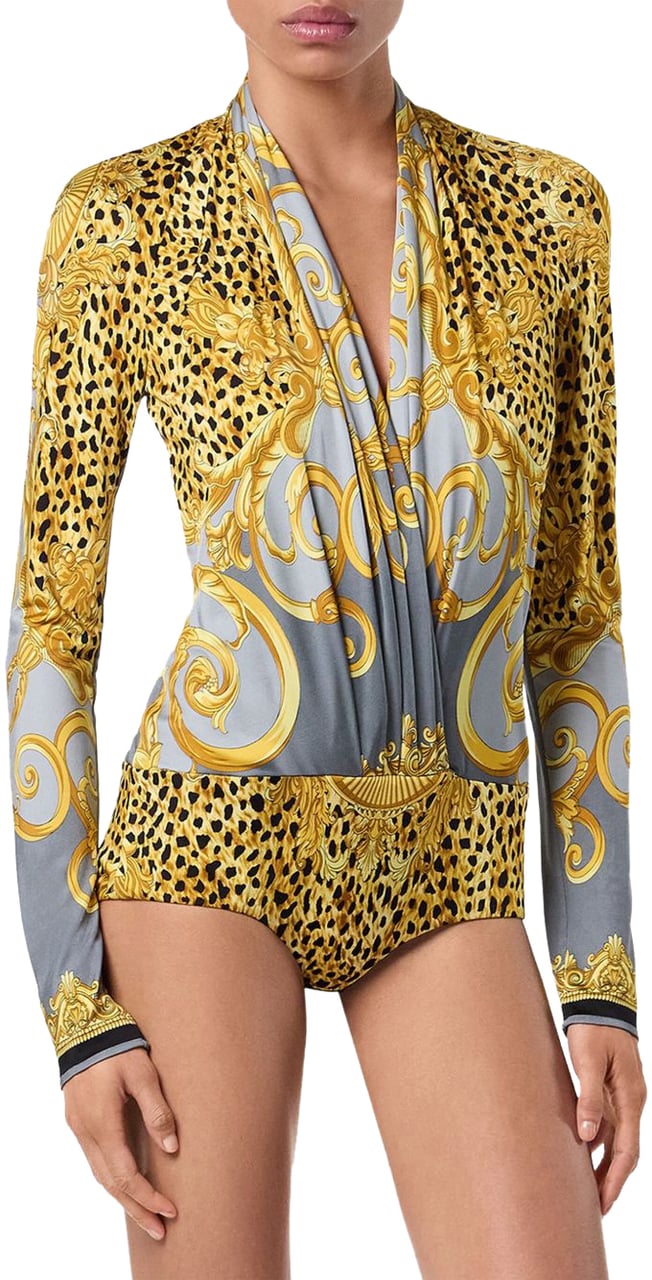 Versace Top Grey Gold Goud
