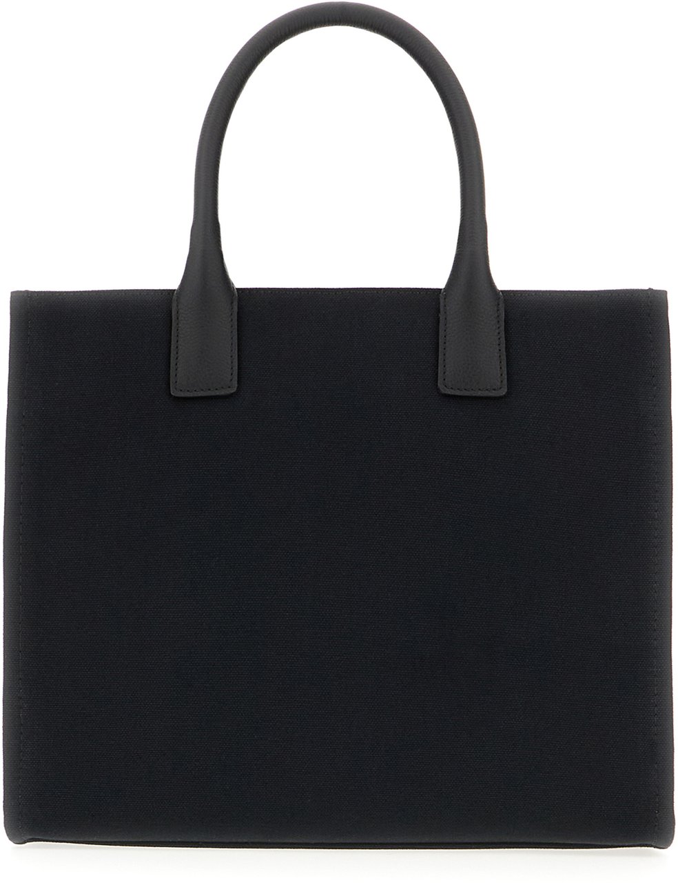 Versace Versace Black canvas shopping bag Zwart