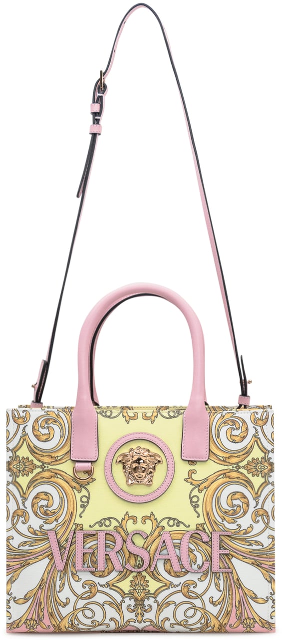 Versace Borsa Tote Piccola in Tessuto Divers