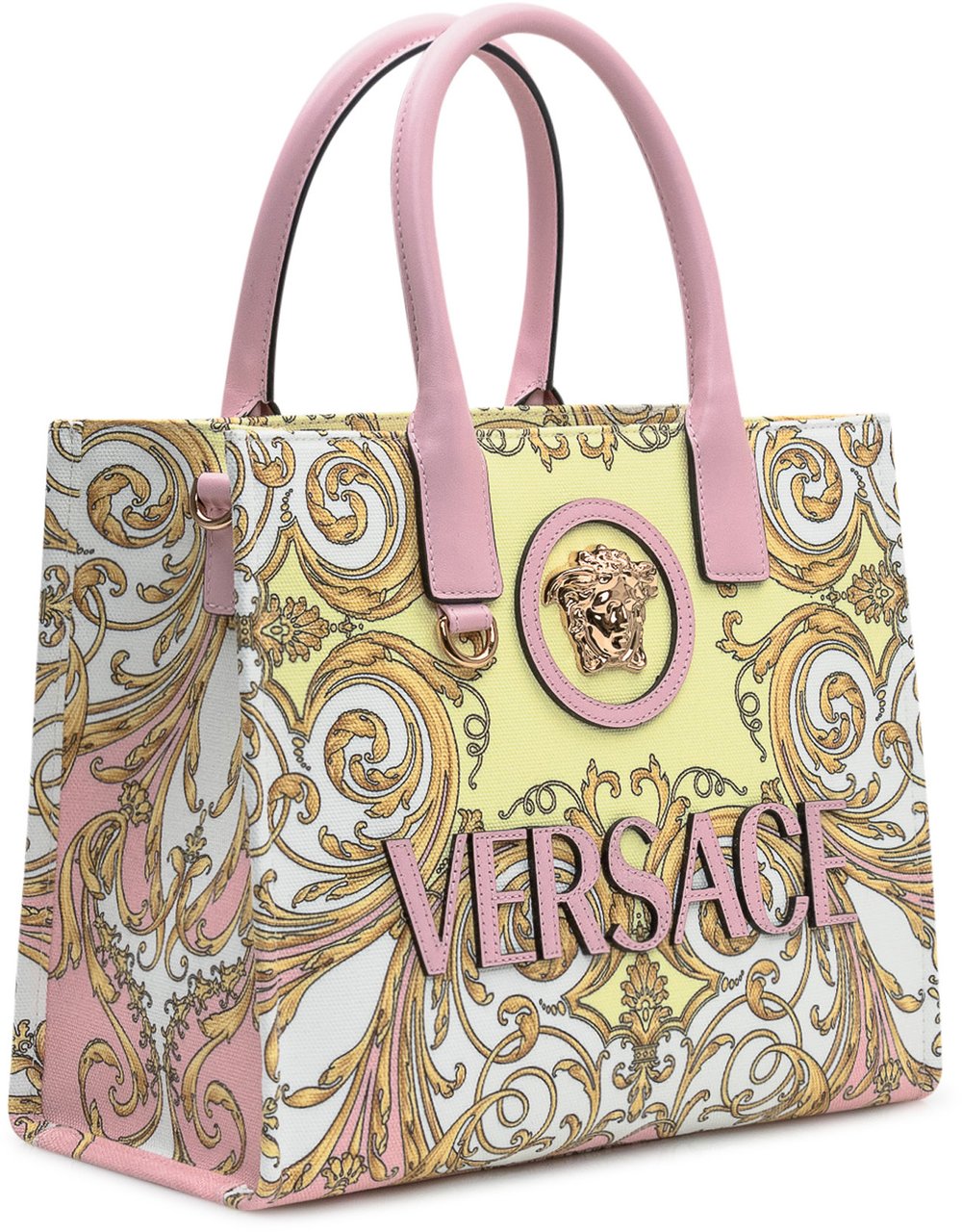 Versace Borsa Tote Piccola in Tessuto Divers