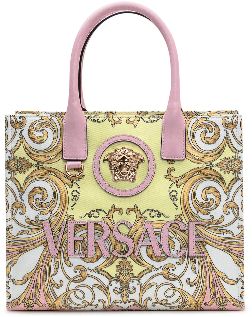 Versace Borsa Tote Piccola in Tessuto Divers