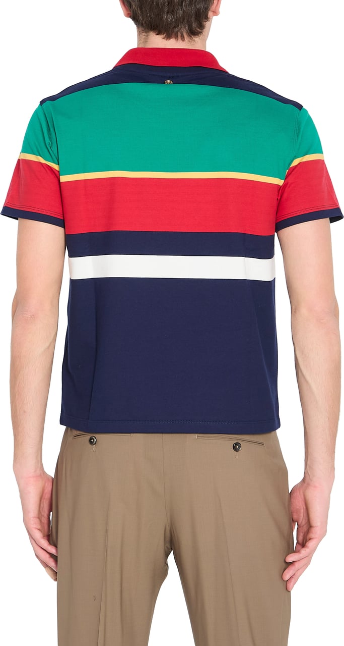 Versace Striped cotton T-shirt Divers