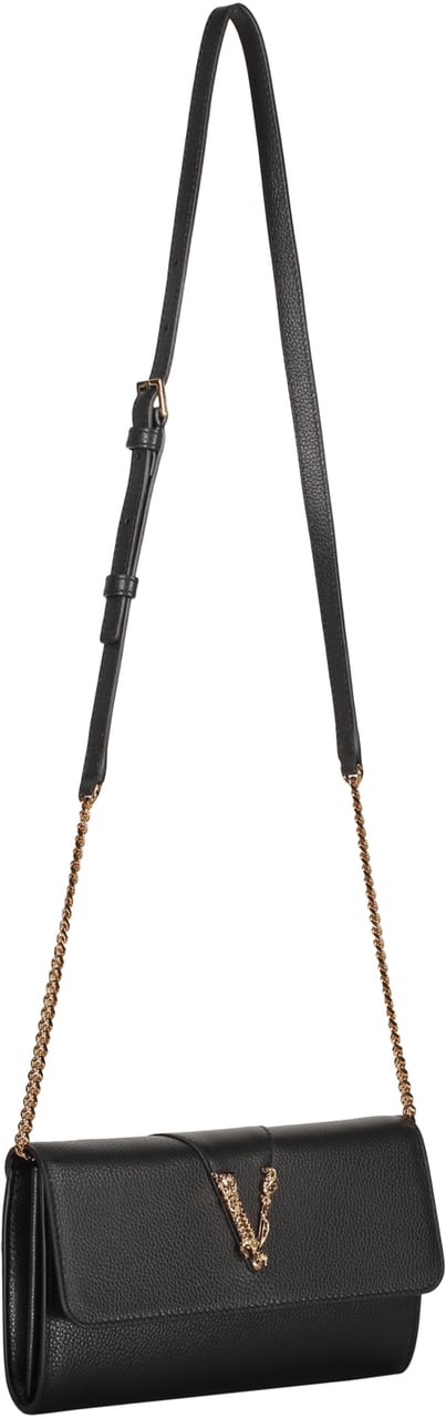 Versace Leather clutch Zwart