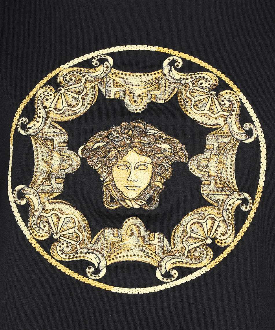 Versace Logo cotton t-shirt Zwart