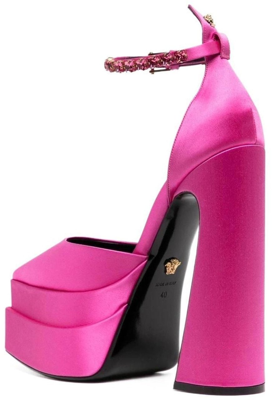 Versace Versace Silk Satin Pumps Roze