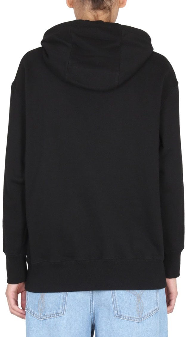 Versace Sweatshirt With I Love You Logo Zwart