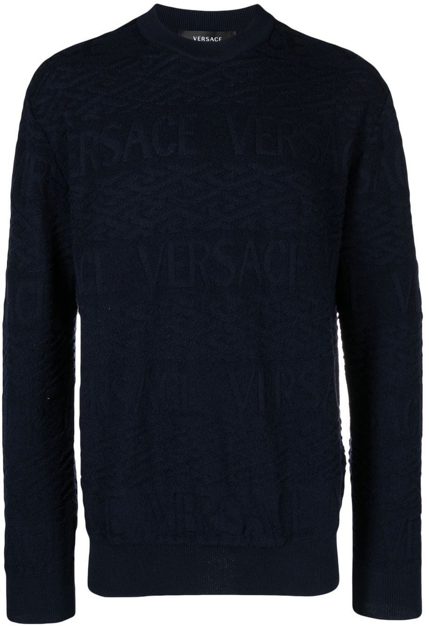 Versace Sweaters Blue Blauw