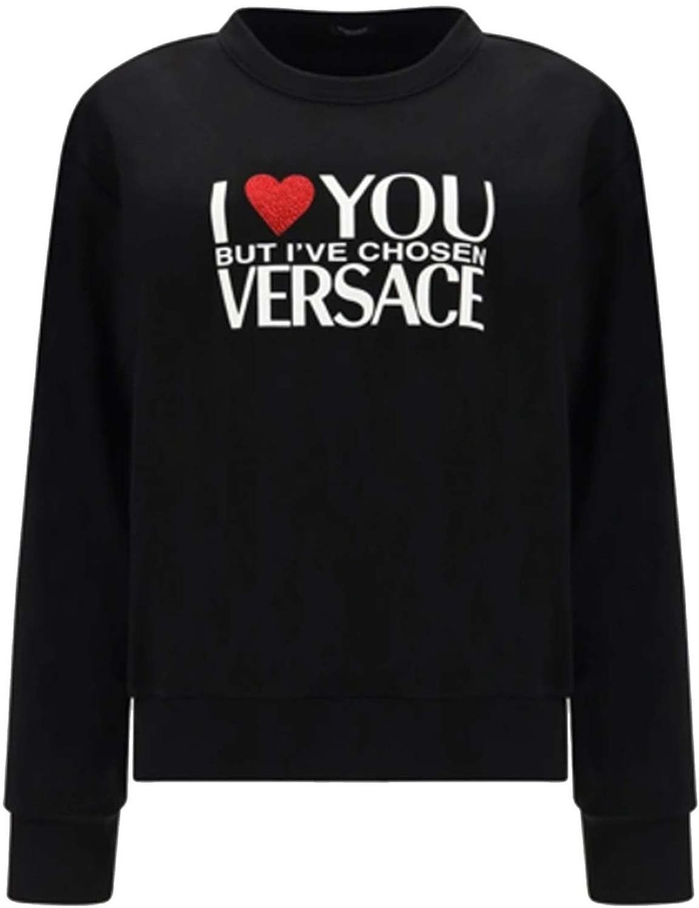 Versace Versace Cotton Logo Sweatshirt Zwart