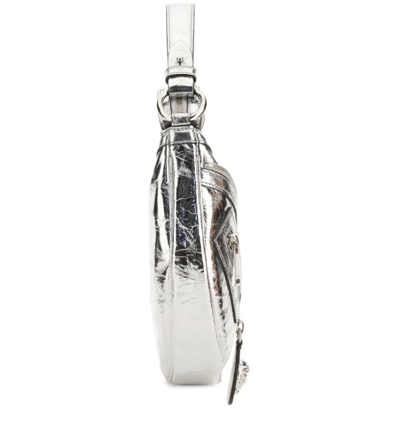 Versace Repeat Small Hobo Bag Zilver