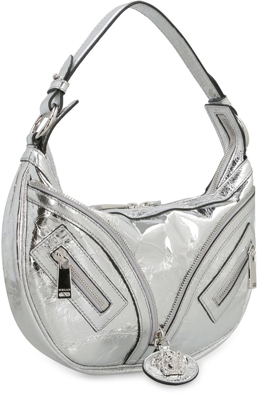 Versace Versace Repeat Hobo Shoulder Bag Zilver