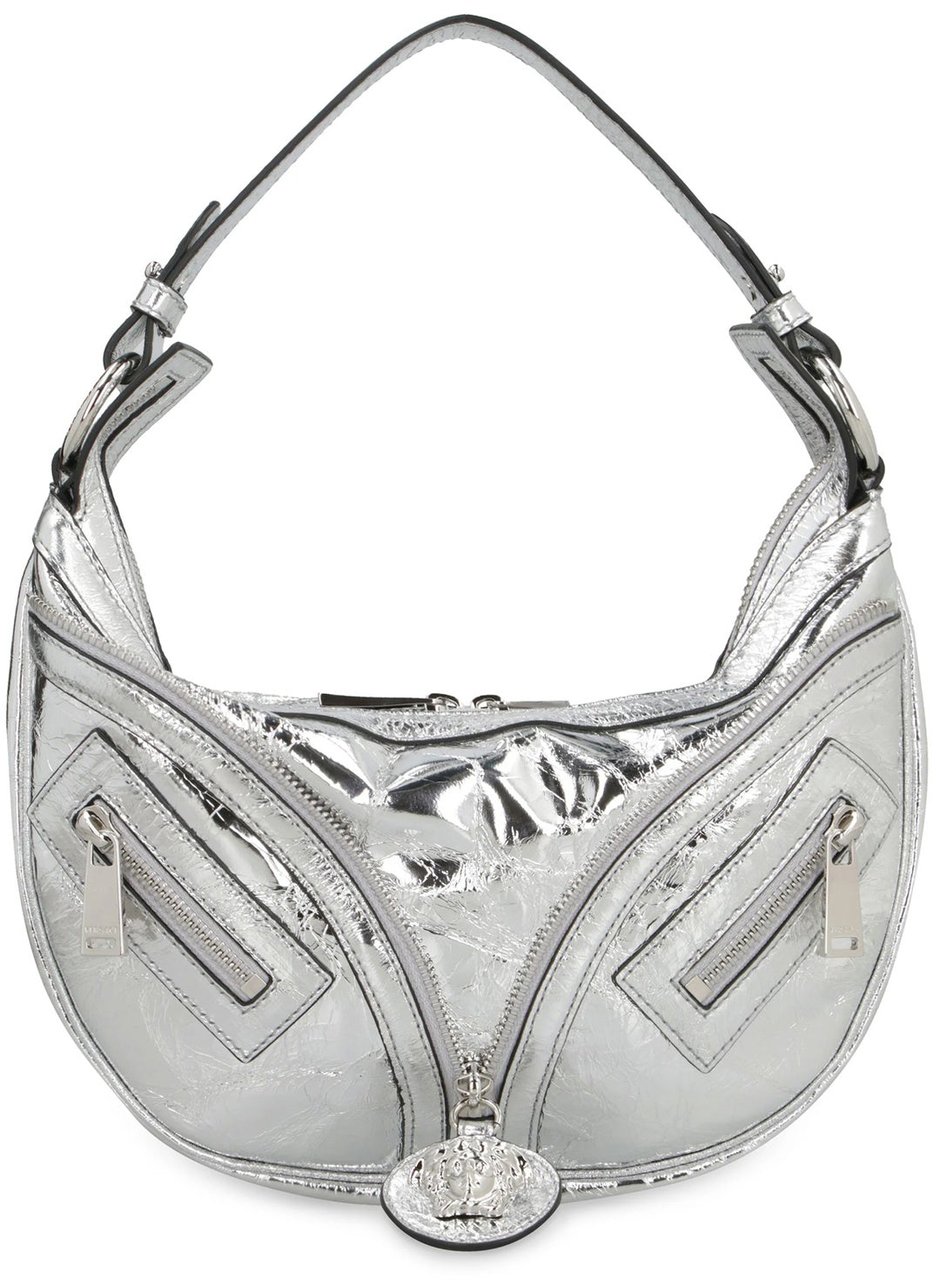 Versace Versace Repeat Hobo Shoulder Bag Zilver