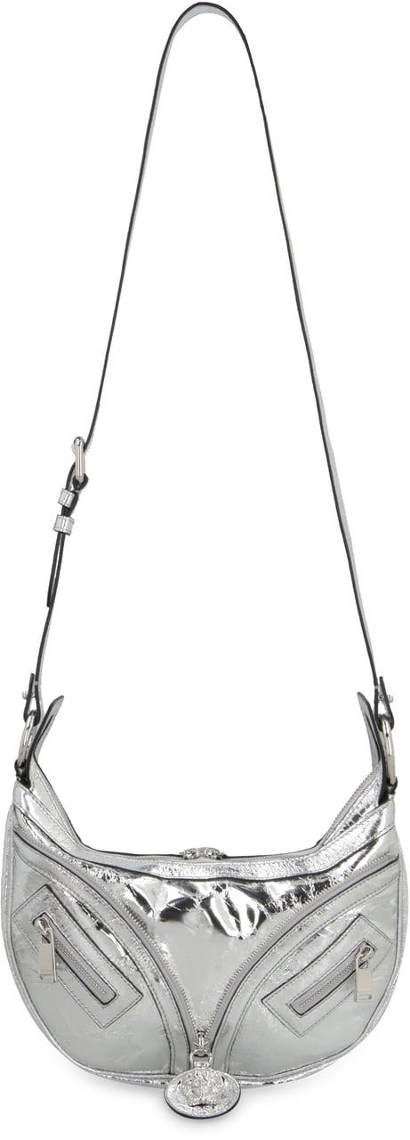 Versace Repeat leather shoulder bag Zilver