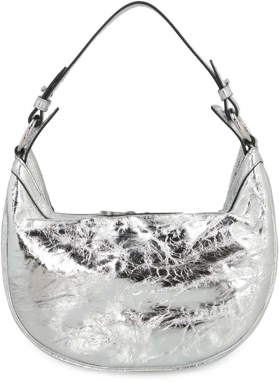 Versace Repeat leather shoulder bag Zilver
