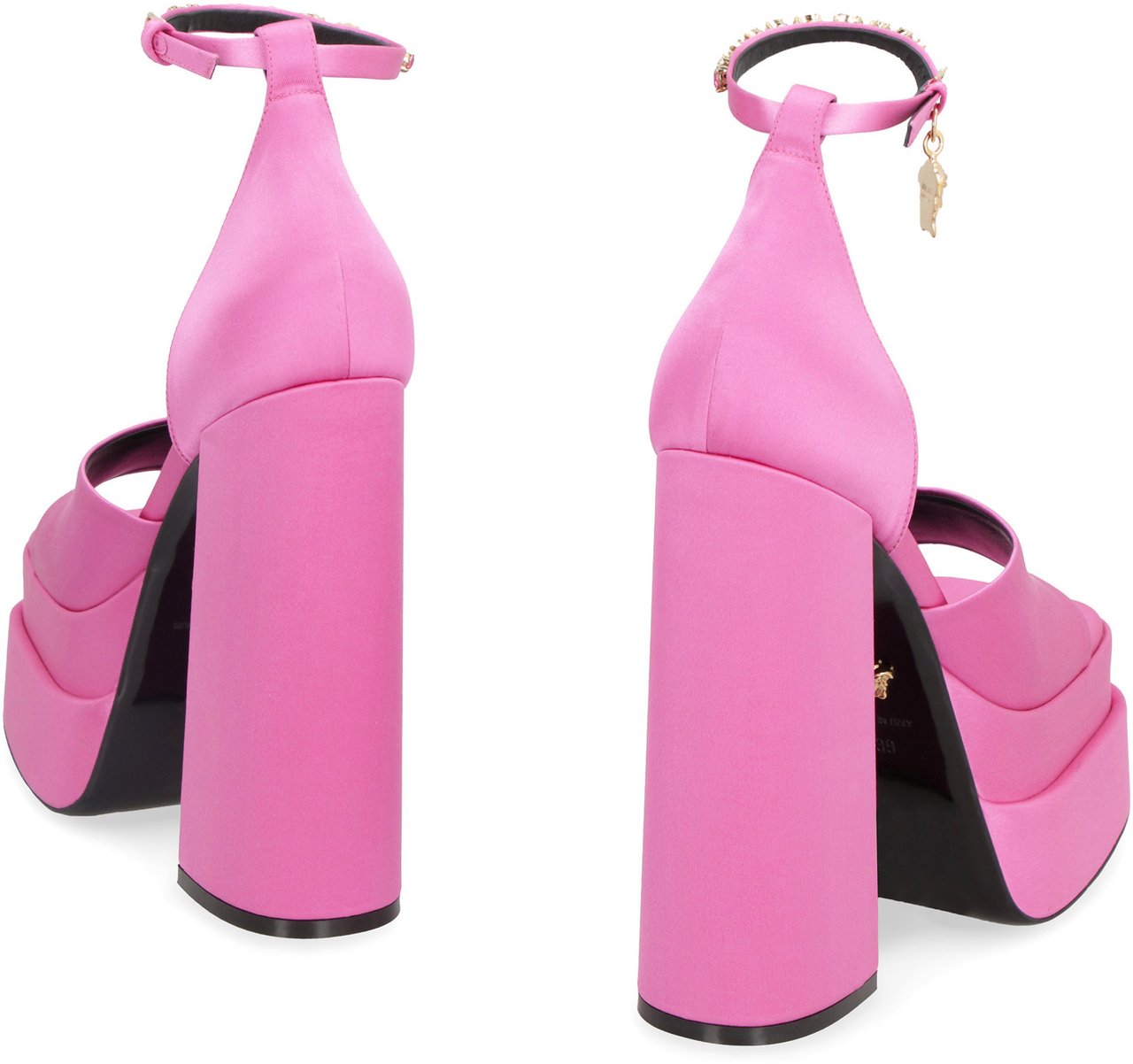 Versace Medusa Aevitas satin sandals Roze