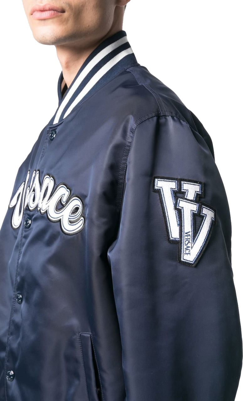 Versace Jackets Blue Blauw