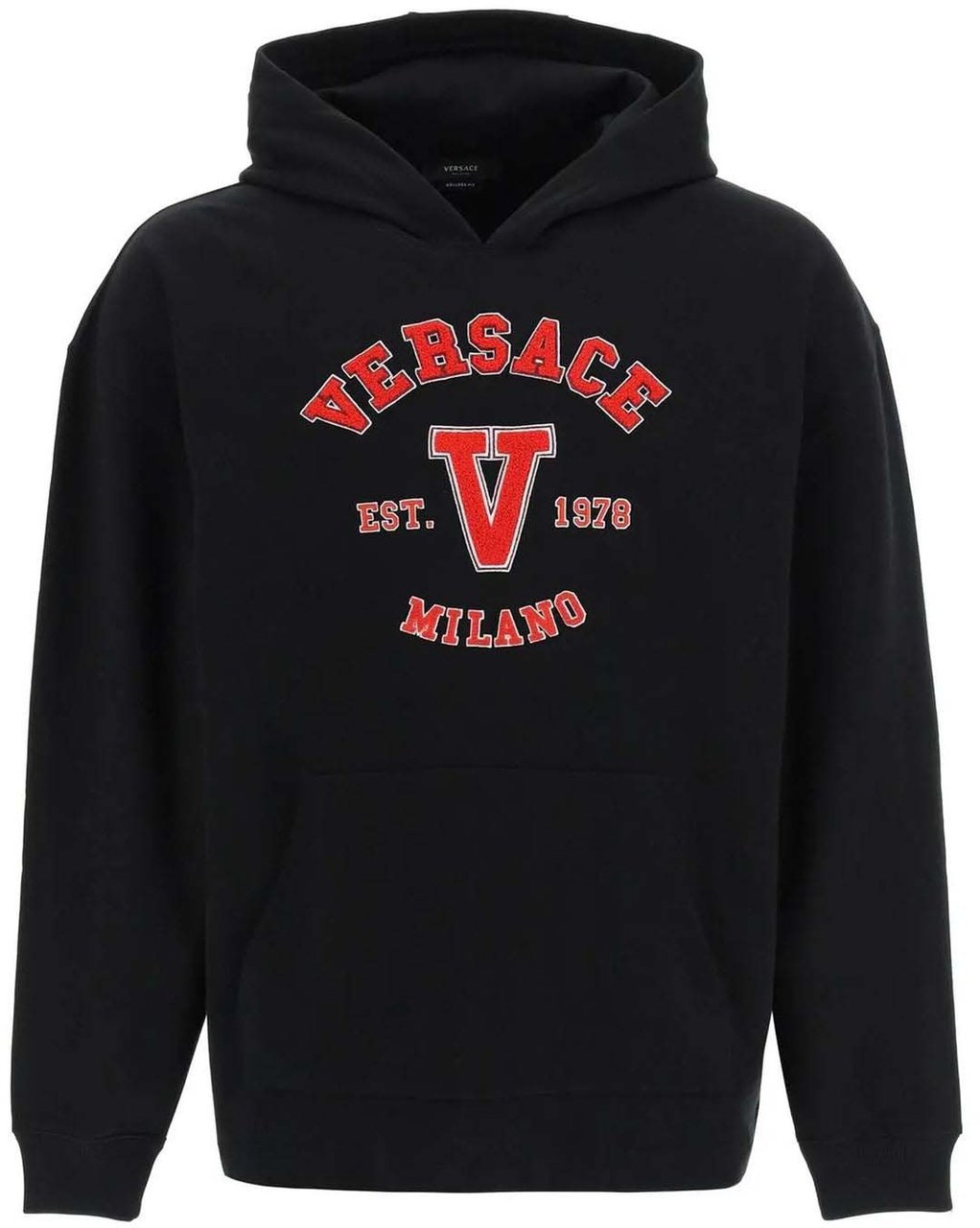 Versace Versace Varsity Hooded Sweatshirt Zwart