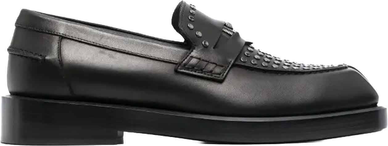 Versace Medusa Leather Loafers Zwart