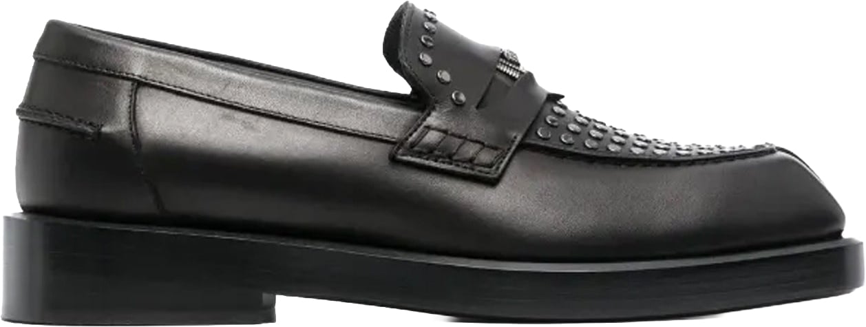 Versace Medusa Leather Loafers Zwart