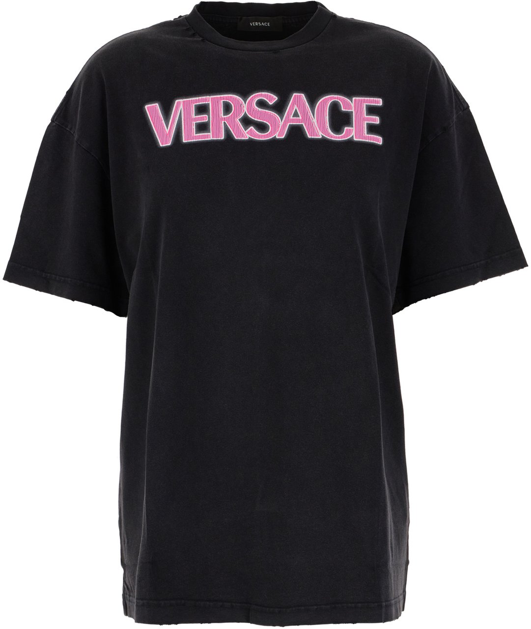 Versace Versace Black cotton t-shirt Zwart