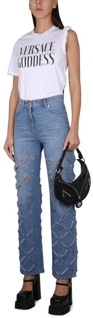 Versace Goddess T-Shirt Wit