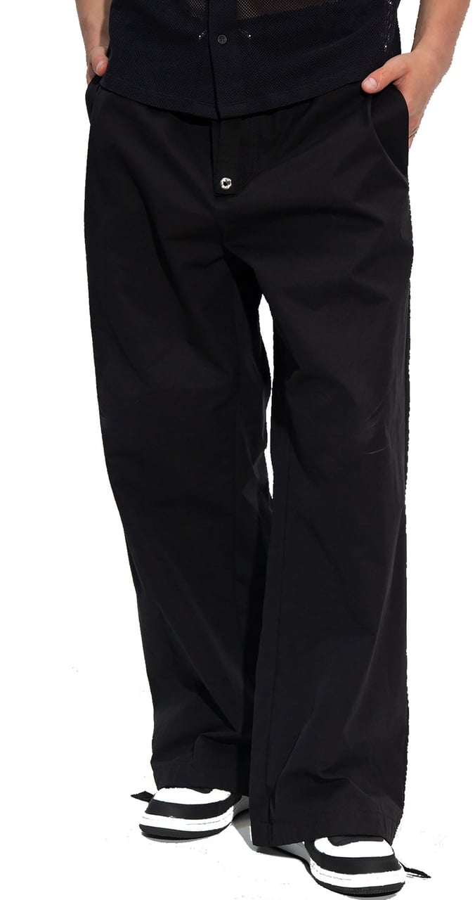 Versace Cotton Trousers Zwart