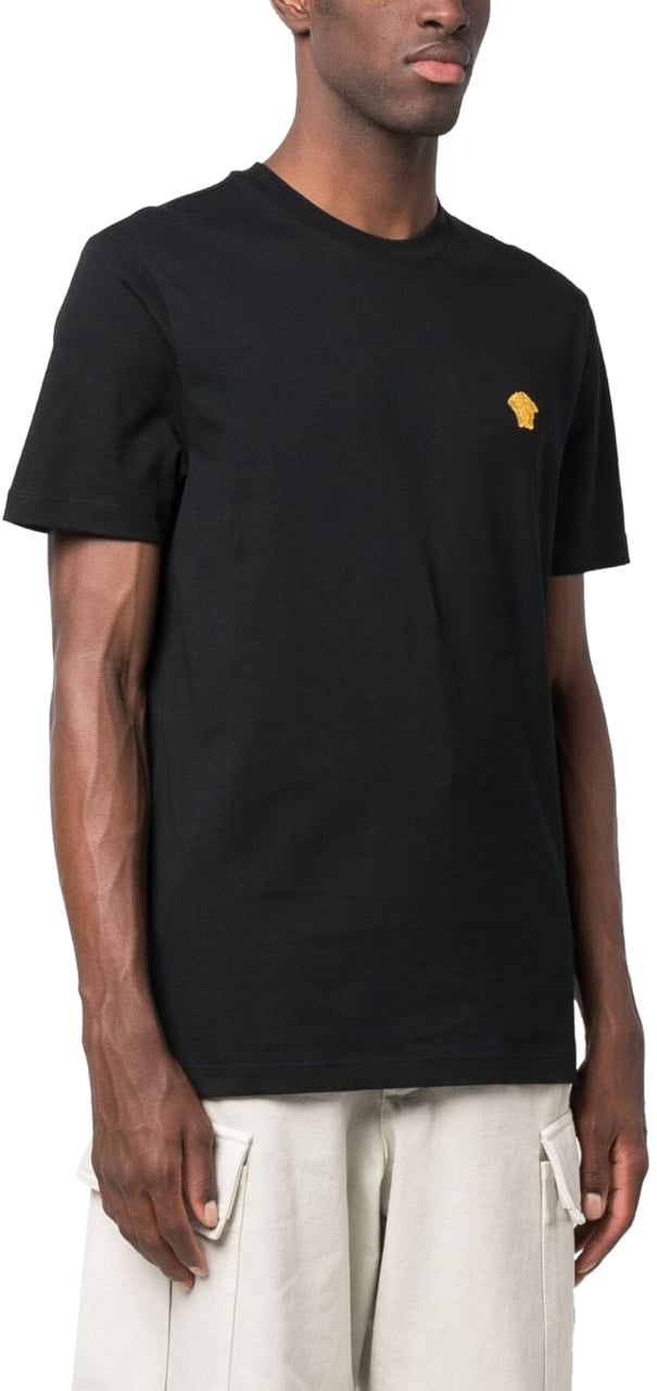 Versace T-Shirts And Polos Black Zwart