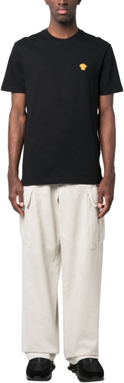 Versace T-Shirts And Polos Black Zwart