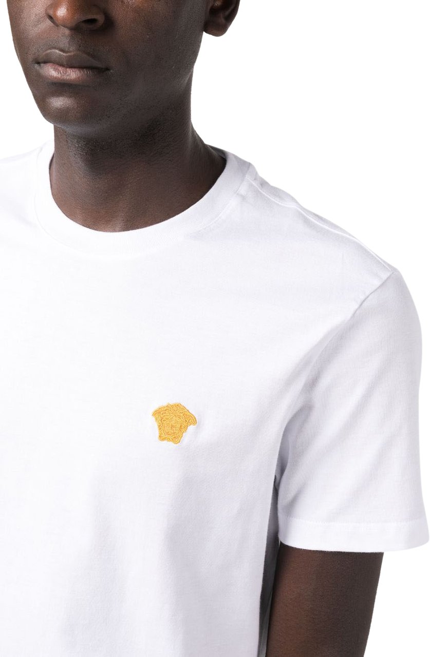 Versace T-Shirts And Polos Optical White Wit