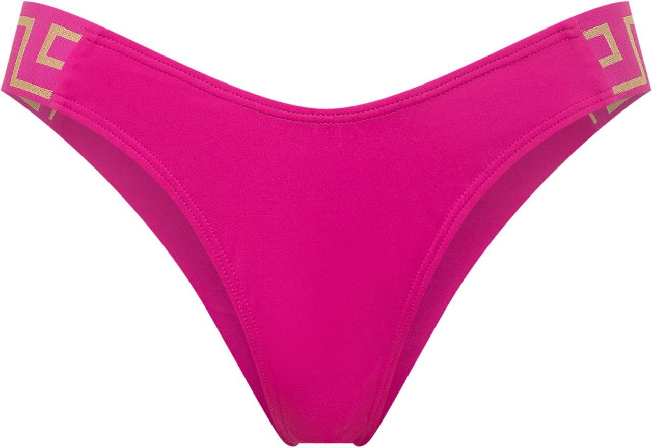 Versace Slip Mare In Lycra Stretch Roze