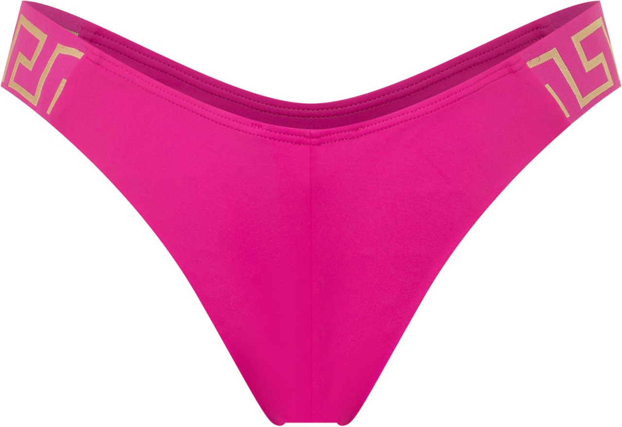 Versace Slip Mare In Lycra Stretch Roze