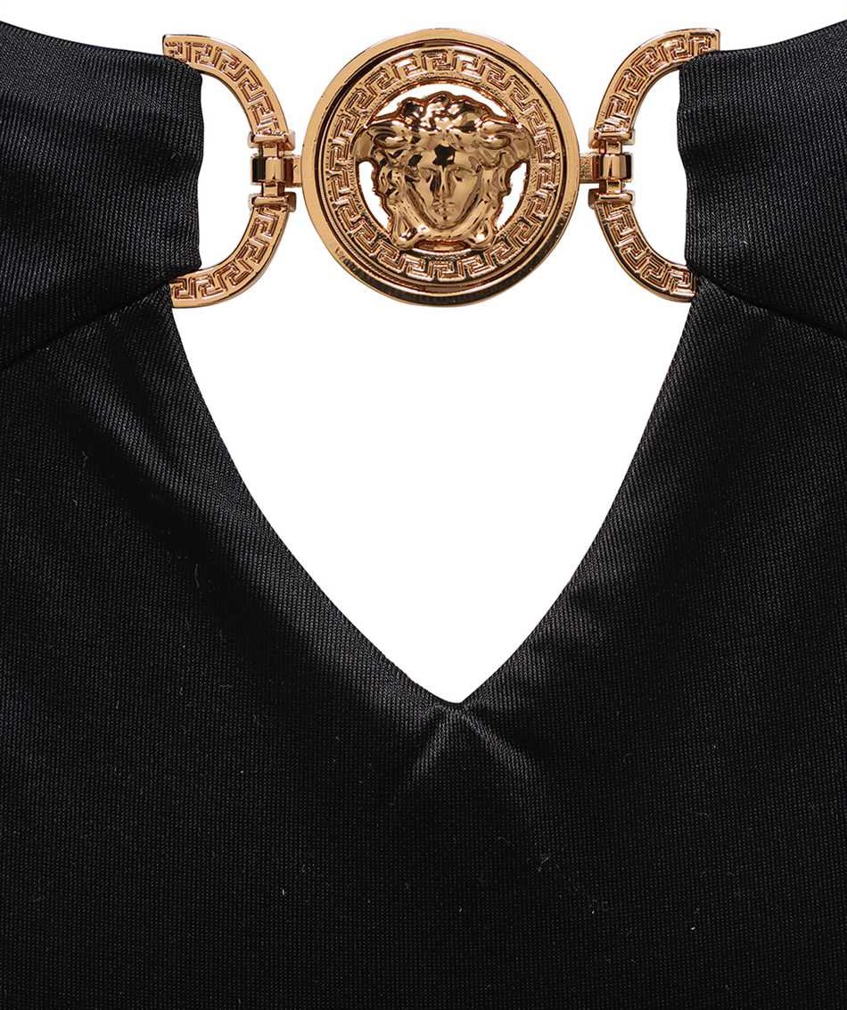 Versace One-piece swimsuit with logo Zwart