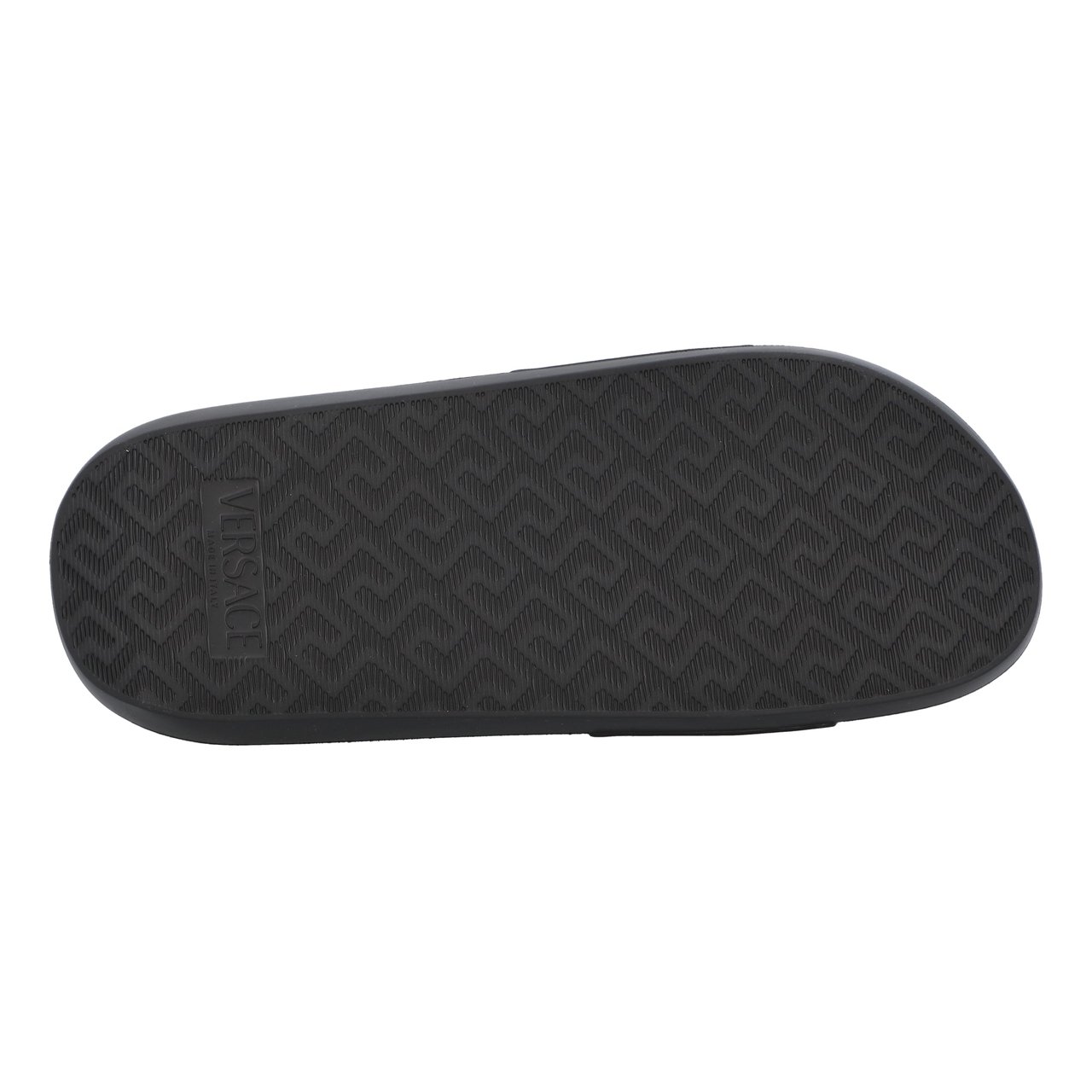 Versace Rubber Pool Slides Zwart