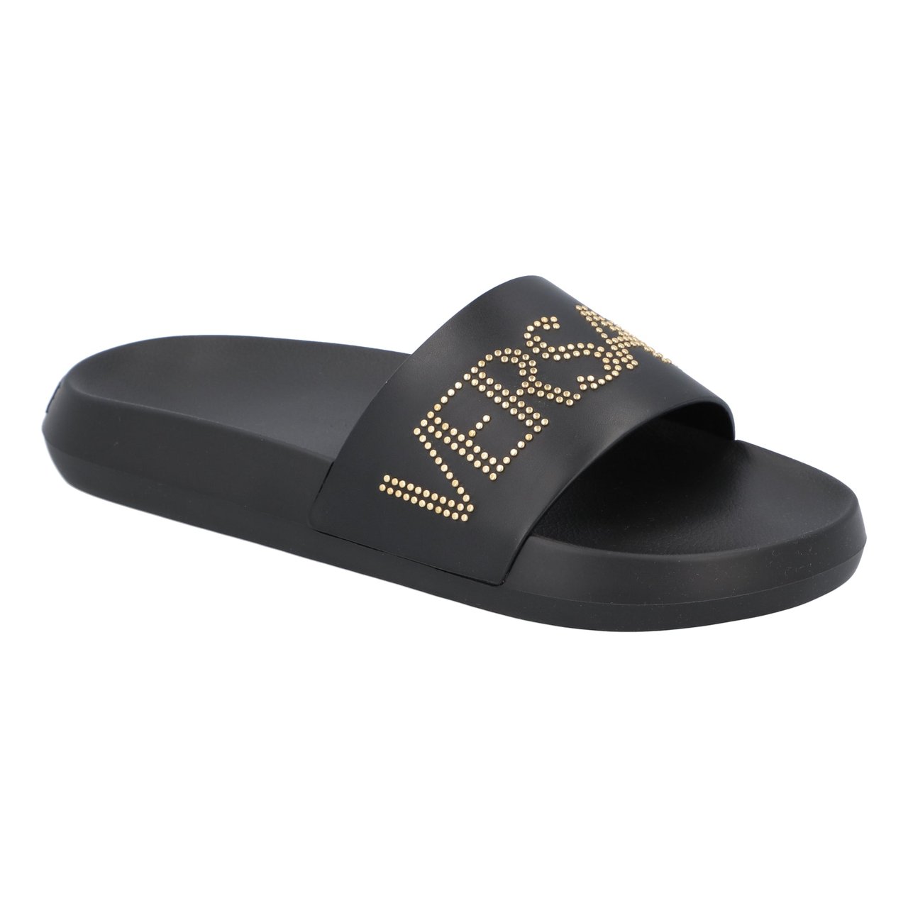 Versace Rubber Pool Slides Zwart