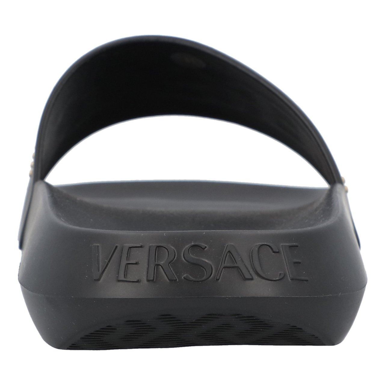 Versace Rubber Pool Slides Zwart