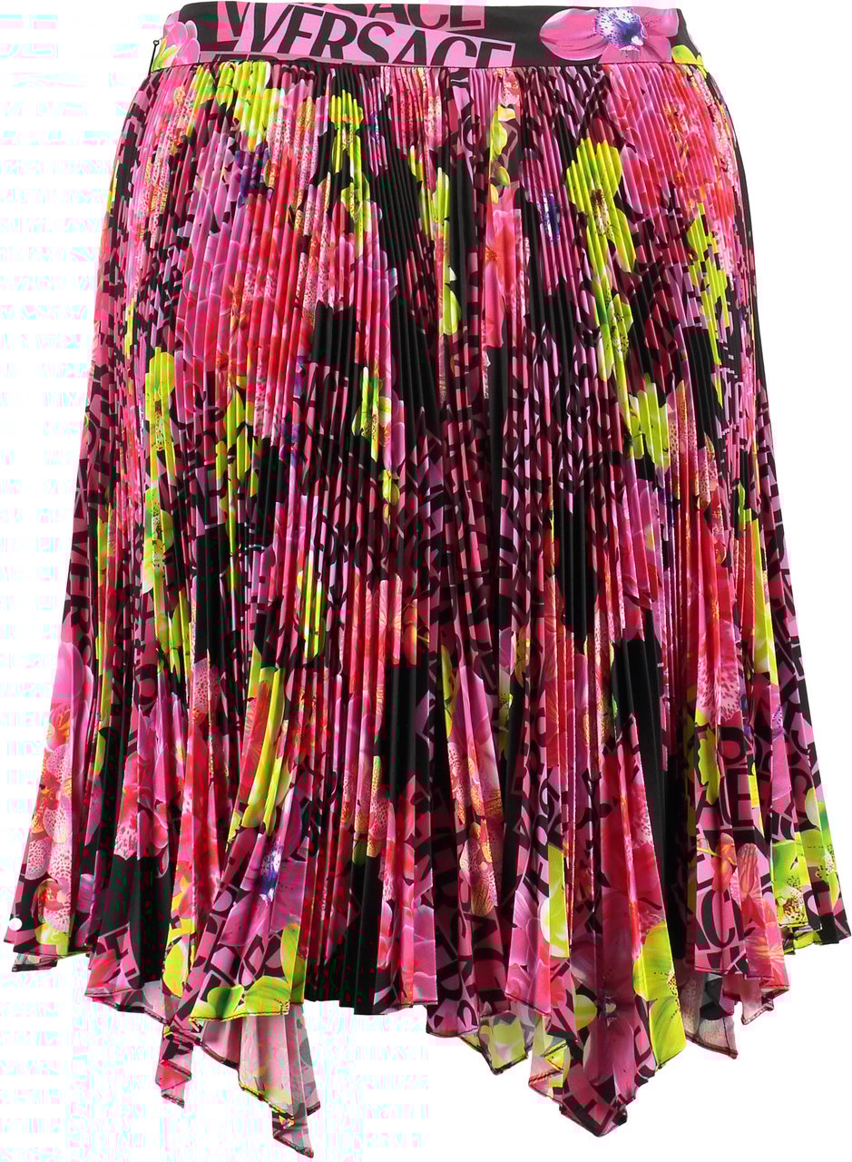 Versace Printed pleated skirt Divers