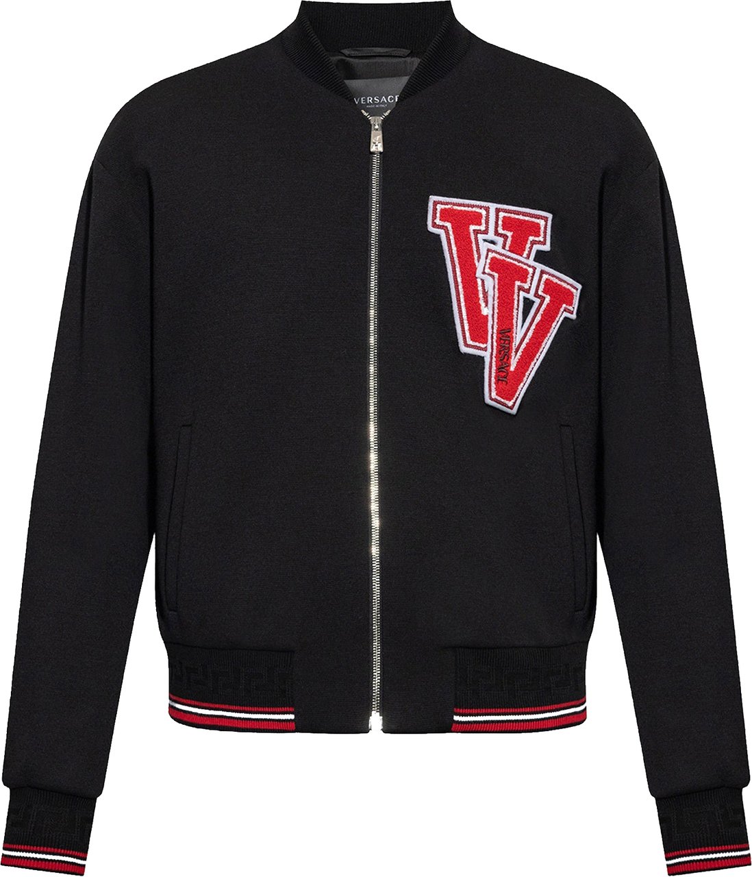 Versace Patch Bomber Jacket Zwart