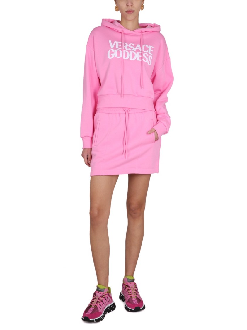 Versace Cropped Sweatshirt Roze