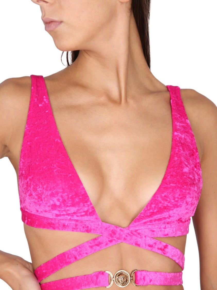 Versace Medusa Bikini Top Roze