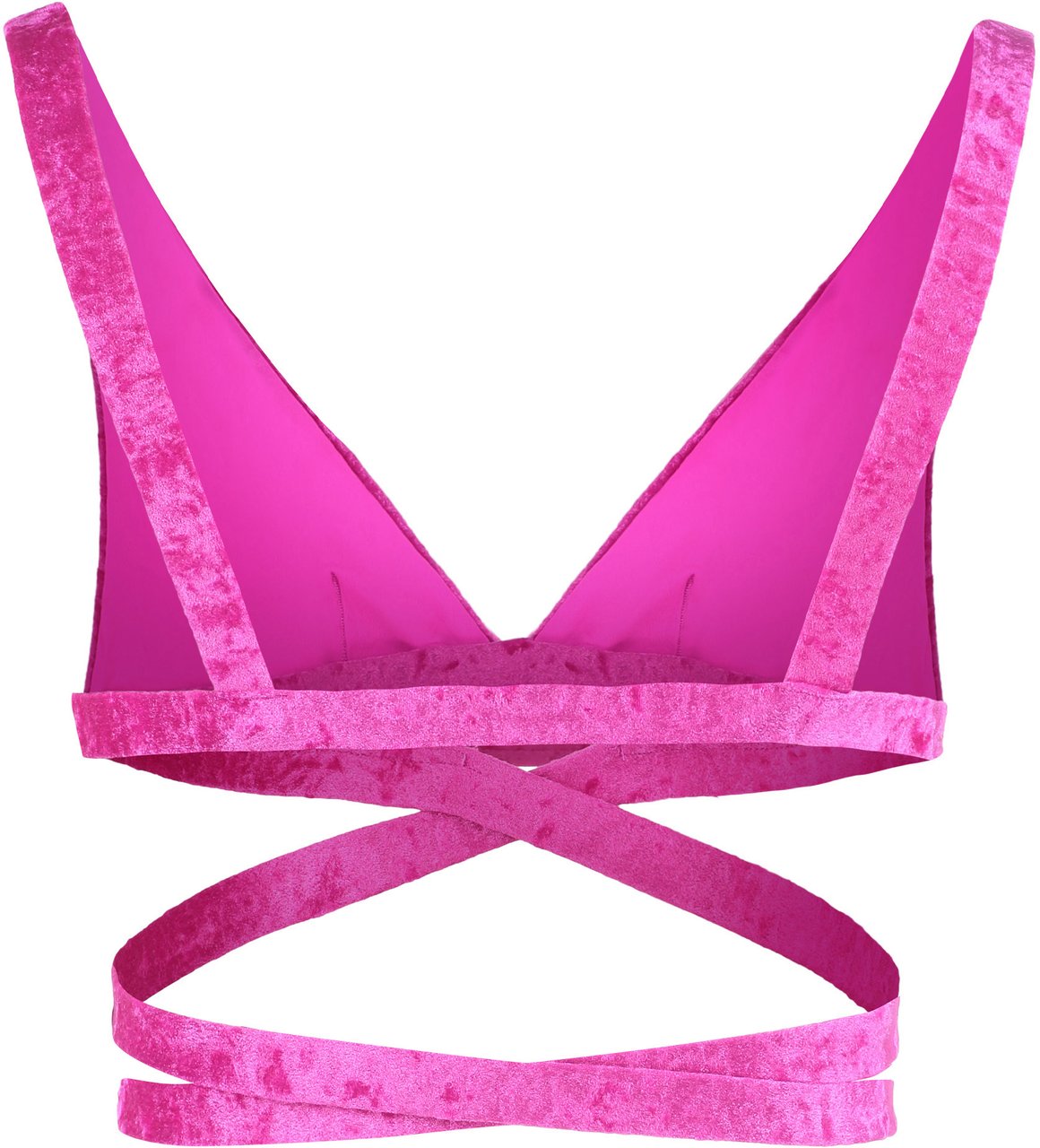 Versace Triangle bikini top Roze