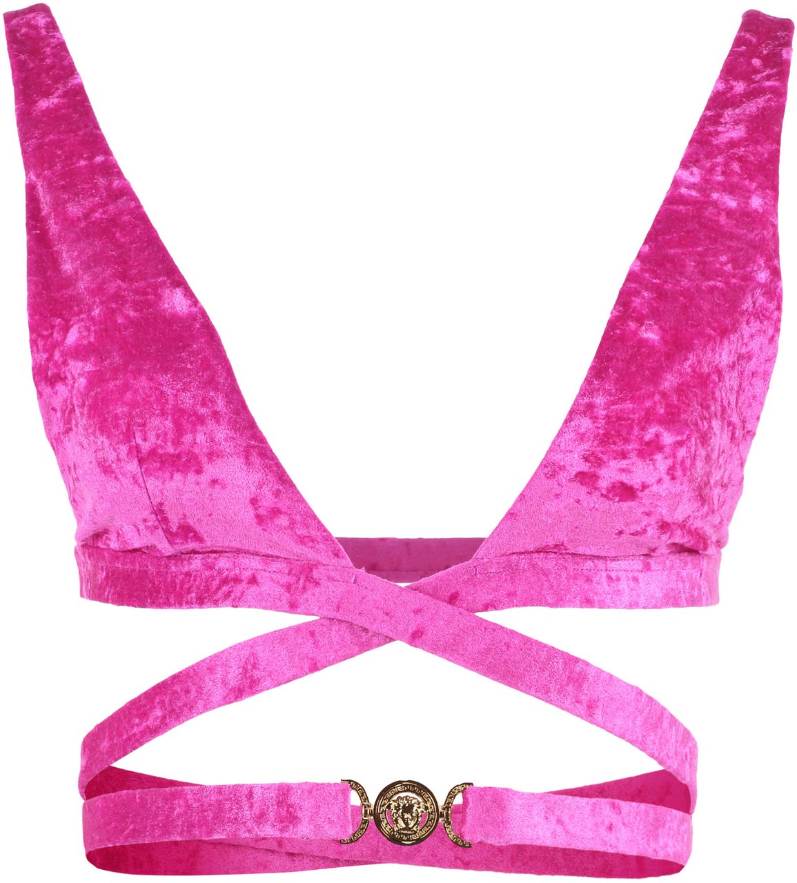 Versace Triangle bikini top Roze