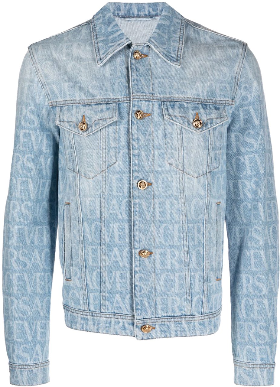Versace Jackets Blue Blauw