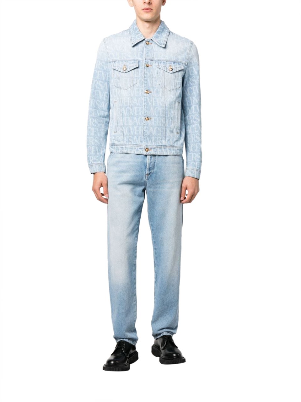 Versace Jackets Blue Blauw