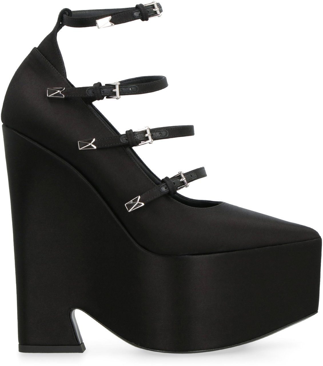 Versace Tempest platform pump Zwart