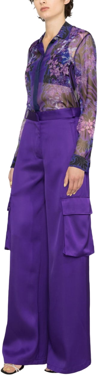 Versace Trousers Orchid Paars