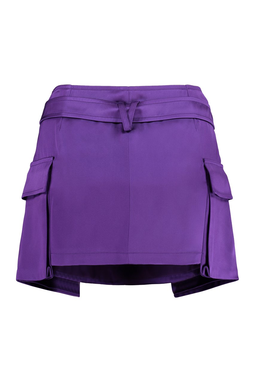 Versace Cargo mini skirt Paars